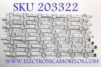 KIT DE LED'S PARA TV LG ((INCOMPLETO SOLO 11 PIEZAS)) / NUMERO DE PARTE EAV64998801 / EAV64998901 / Y19.5 Trident 82UM75_A_S / Y19.5 Trident 82UM75_B_S / PANEL'S HC820DQF / MODELO 82UN857570PUC / NOTA IMPORTANTE:KIT CONSTA DE 12 PIEZAS EN TOTAL